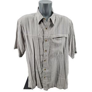 The North Face Striped Short Sleeve Button Up Shirt Size Men's Size XL Great